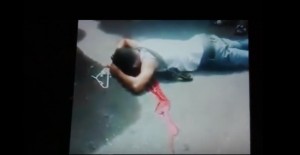 El atracador muerto.