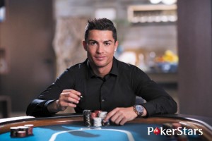 Cristiano Ronaldo con PokerStars, uno de sus múltiples sponsors
