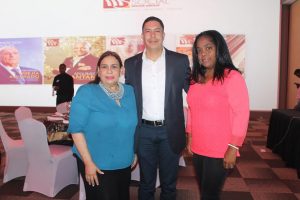 Mirna Pimentel, José Peguero y Miguelina Santos.