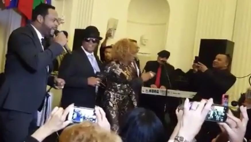 Yiyo Sarante, Sergio Vargas y Fefita la Grande, se encargaron de sonar el merengue en el Capitolio en el juramento de Adriano Espaillat.